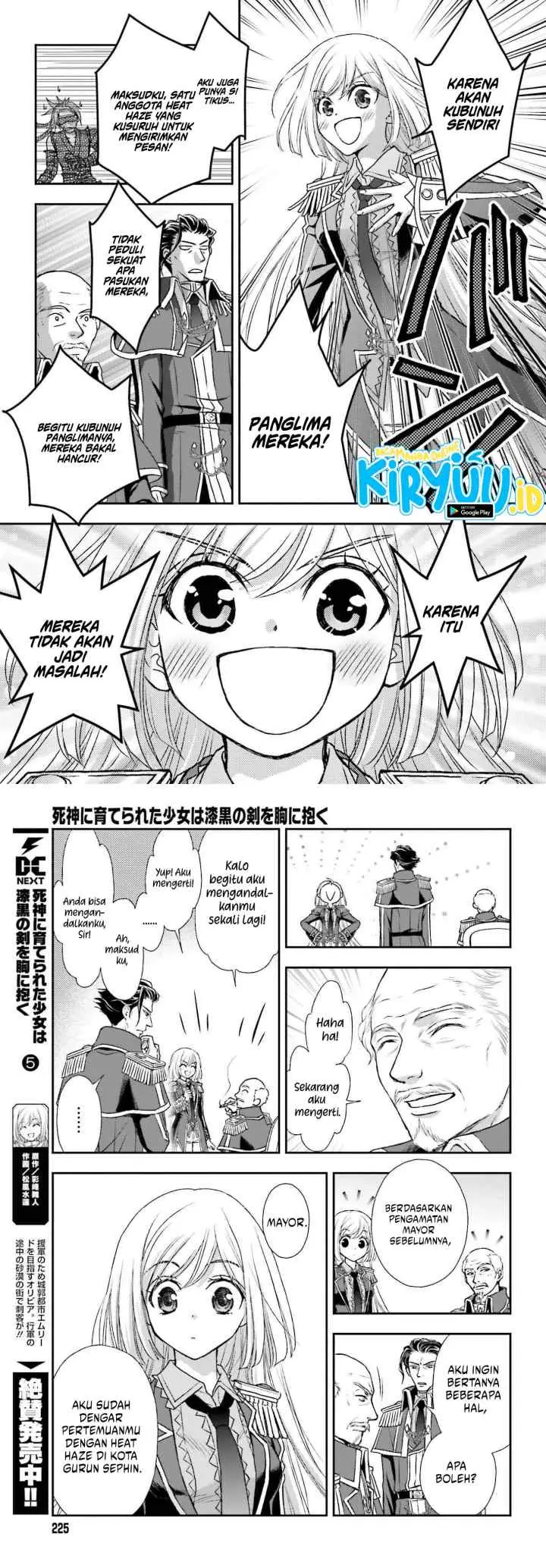 Shinigami ni Sodaterareta Shoujo wa Shikkoku no Tsurugi wo Mune ni Idaku chapter 31 halaman 9