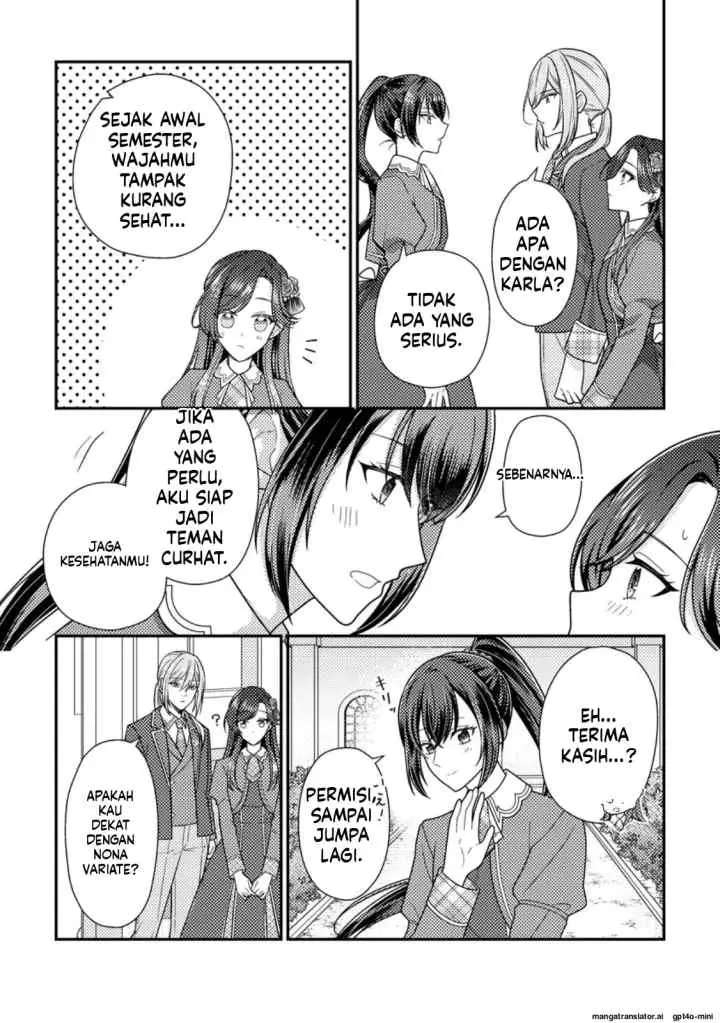 Heroine ga Kuru Mae ni Ninshin shimashita ~Tsunda Hazu no Akuyaku Reijou desuga, Douyara Chigau youdesu~ chapter 12.3 halaman 4