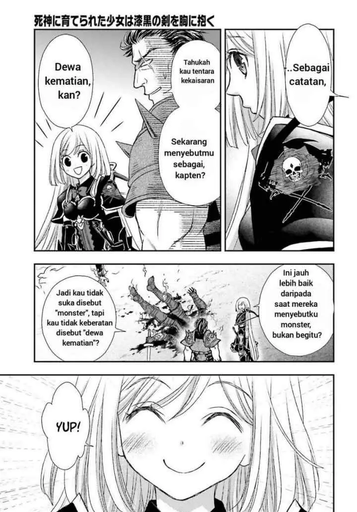 Shinigami ni Sodaterareta Shoujo wa Shikkoku no Tsurugi wo Mune ni Idaku chapter 33.5 halaman 10