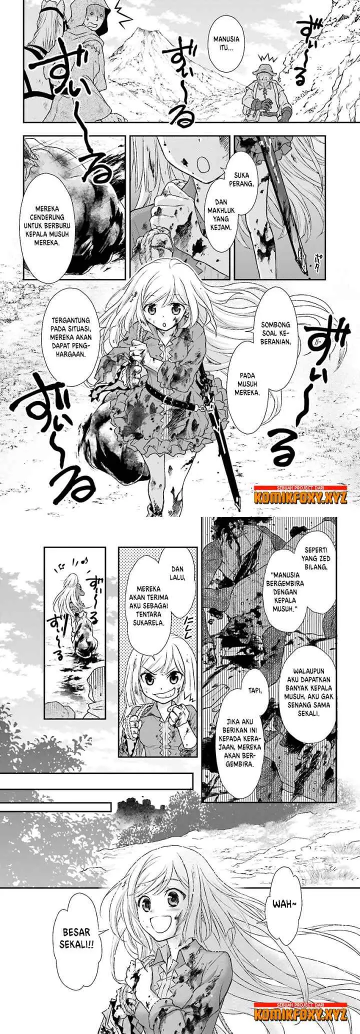 Shinigami ni Sodaterareta Shoujo wa Shikkoku no Tsurugi wo Mune ni Idaku chapter 1 halaman 16