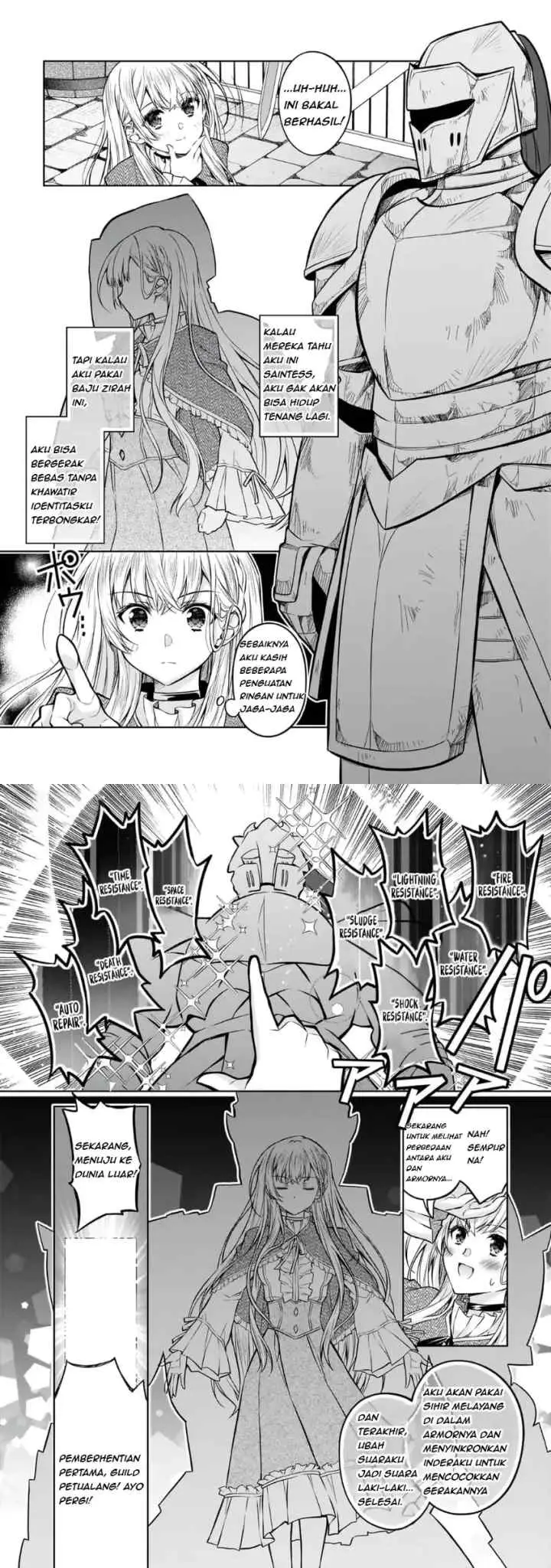 Danzai Sareta Tensei Seijo wa, Akuyaku Reijou no Michi wo Iku! chapter 2 halaman 9