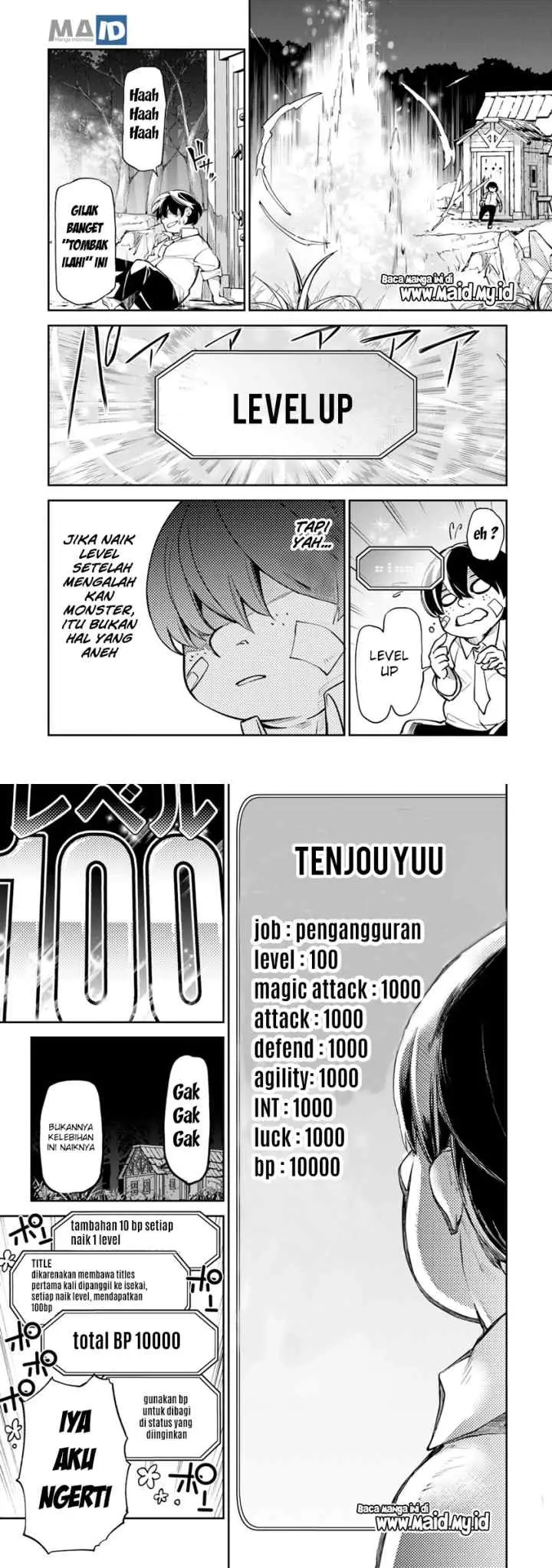 Isekai de Cheat Skill wo te ni Shita ore wa, Genjitsu Sekai wo mo Musou Suru ~Level Up wa Jinsei wo Kaeta~ chapter 2 halaman 7