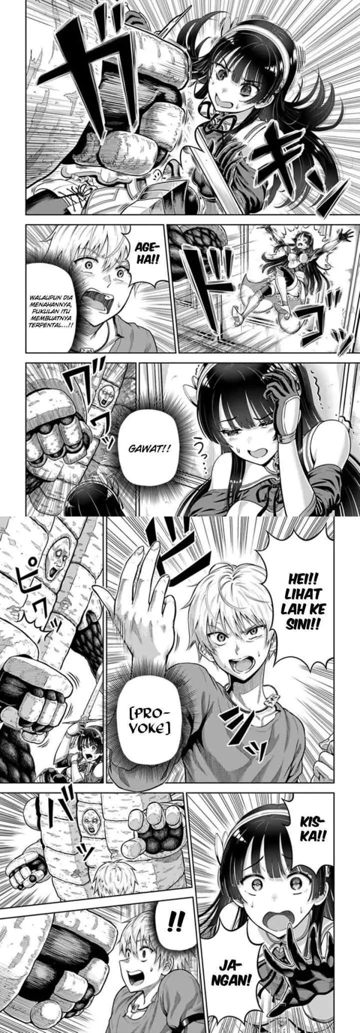 Dungeon ni Hisomu Yandere na Kanojo ni Ore wa Nando mo Korosareru chapter 4 halaman 14