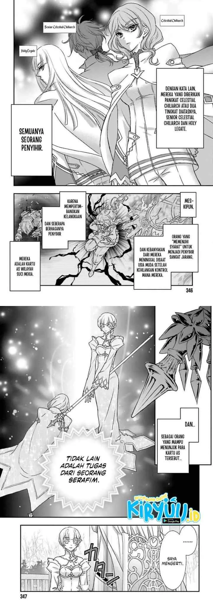 Shinigami ni Sodaterareta Shoujo wa Shikkoku no Tsurugi wo Mune ni Idaku chapter 42 halaman 4