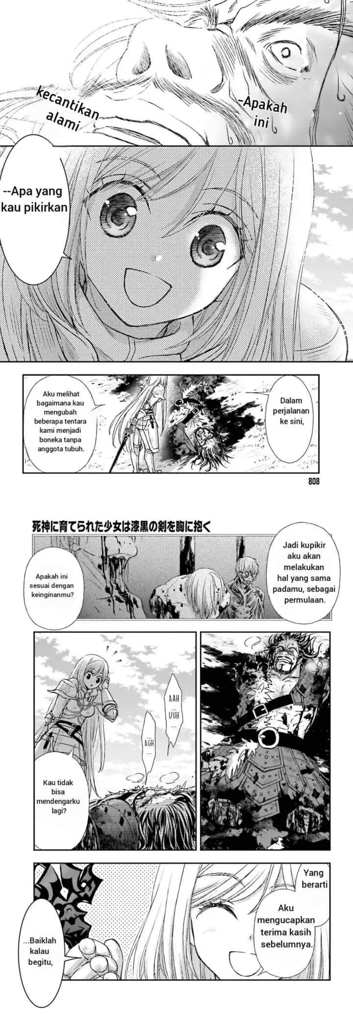 Shinigami ni Sodaterareta Shoujo wa Shikkoku no Tsurugi wo Mune ni Idaku chapter 29.1 halaman 12