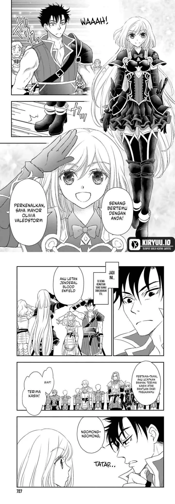 Shinigami ni Sodaterareta Shoujo wa Shikkoku no Tsurugi wo Mune ni Idaku chapter 55 halaman 5