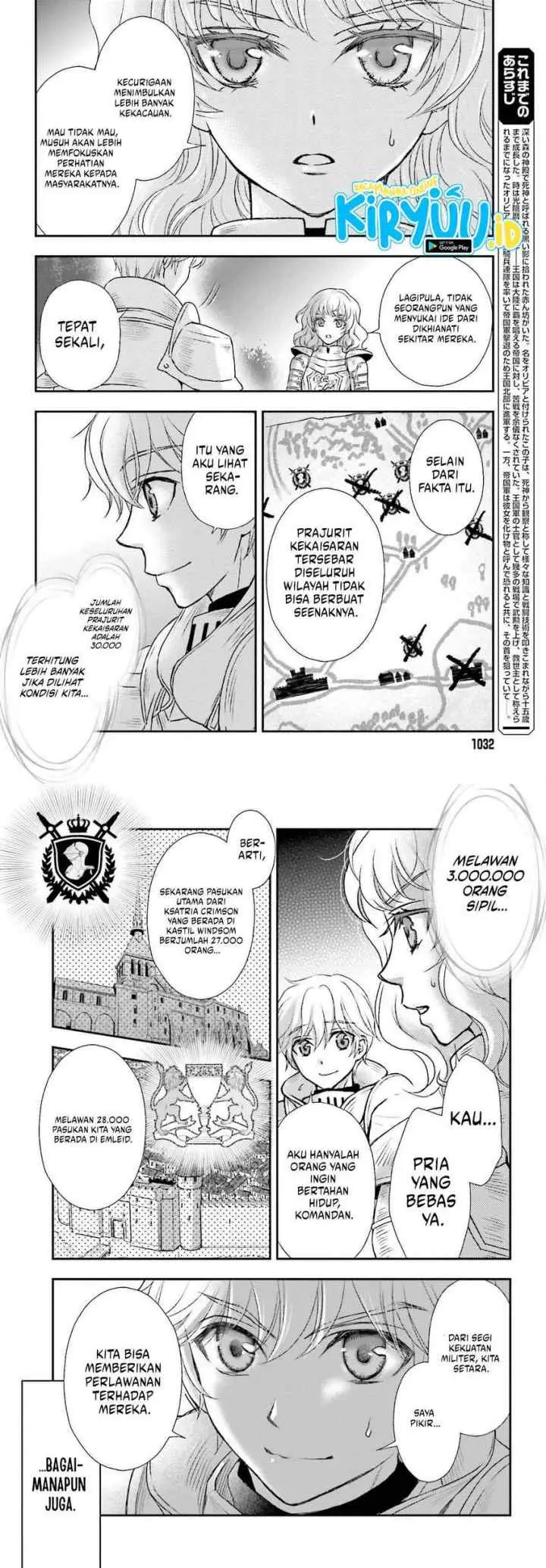 Shinigami ni Sodaterareta Shoujo wa Shikkoku no Tsurugi wo Mune ni Idaku chapter 34 halaman 4