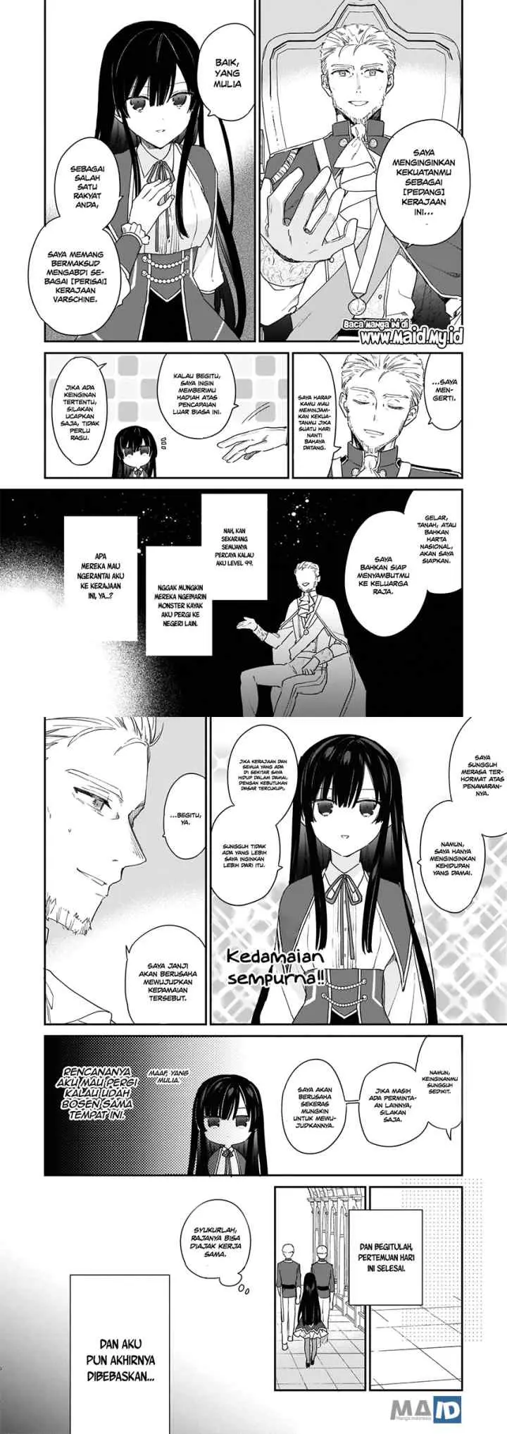Akuyaku Reijou Reberu 99 ~Watashi wa UraBOSU desuga Maou de wa arimasen~ chapter 2 halaman 9