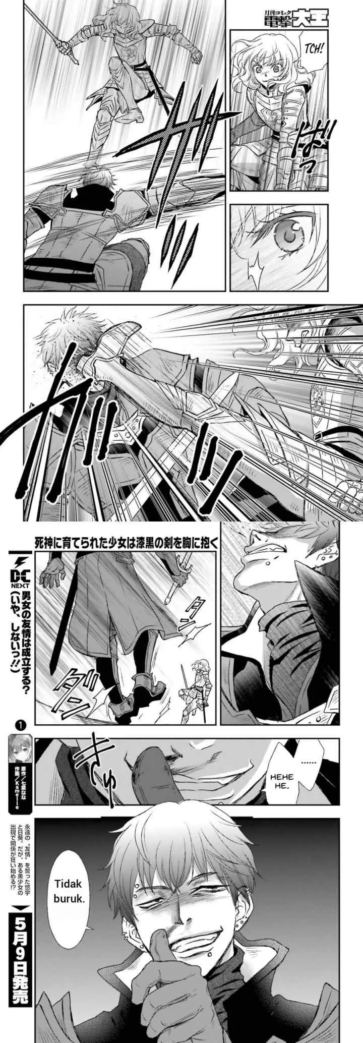 Shinigami ni Sodaterareta Shoujo wa Shikkoku no Tsurugi wo Mune ni Idaku chapter 29.1 halaman 5