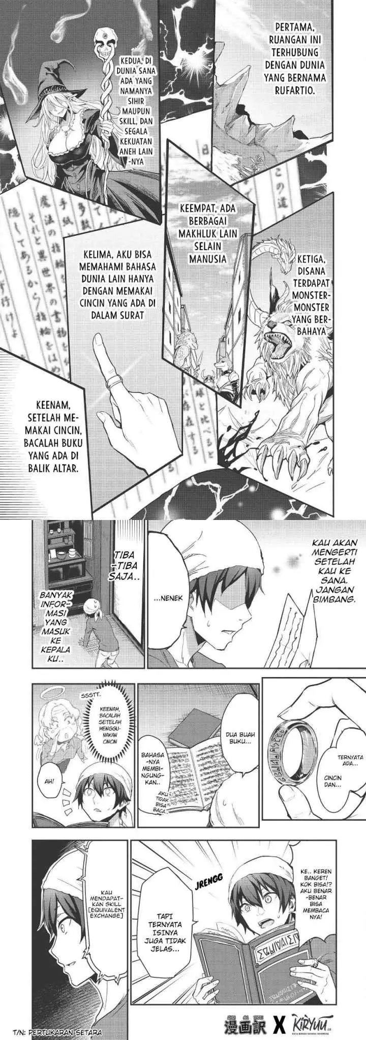 Itsudemo Jitaku ni Kaereru Ore wa, Isekai de Gyoushoujin o Hajimemashita chapter 1 halaman 6