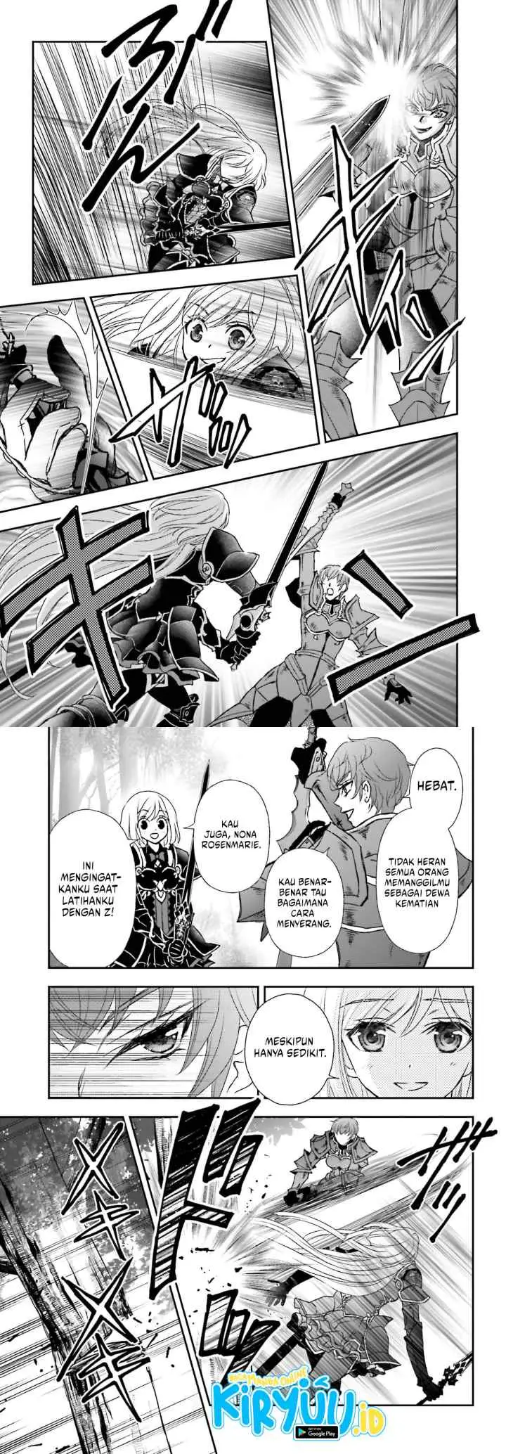 Shinigami ni Sodaterareta Shoujo wa Shikkoku no Tsurugi wo Mune ni Idaku chapter 38 halaman 4
