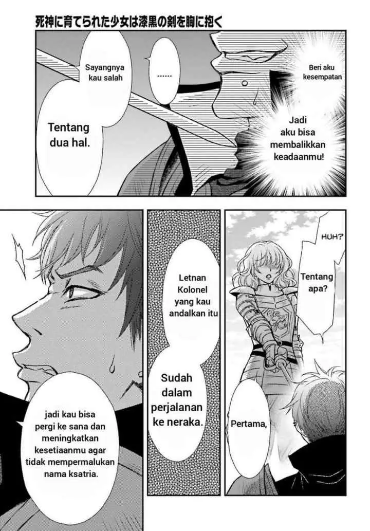 Shinigami ni Sodaterareta Shoujo wa Shikkoku no Tsurugi wo Mune ni Idaku chapter 29.2 halaman 10
