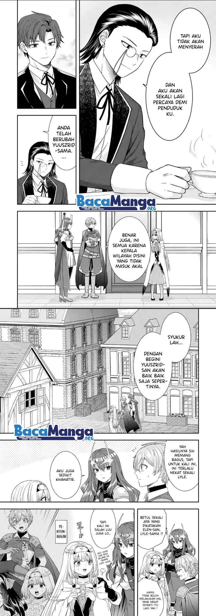 Tensei Ryoushu no Yuuryou Kaitaku: Zensei no Kioku o Ikashite White ni Tsutometara, Yuunou na Jinzai ga Atsumari Sugimashita chapter 18.1 halaman 4