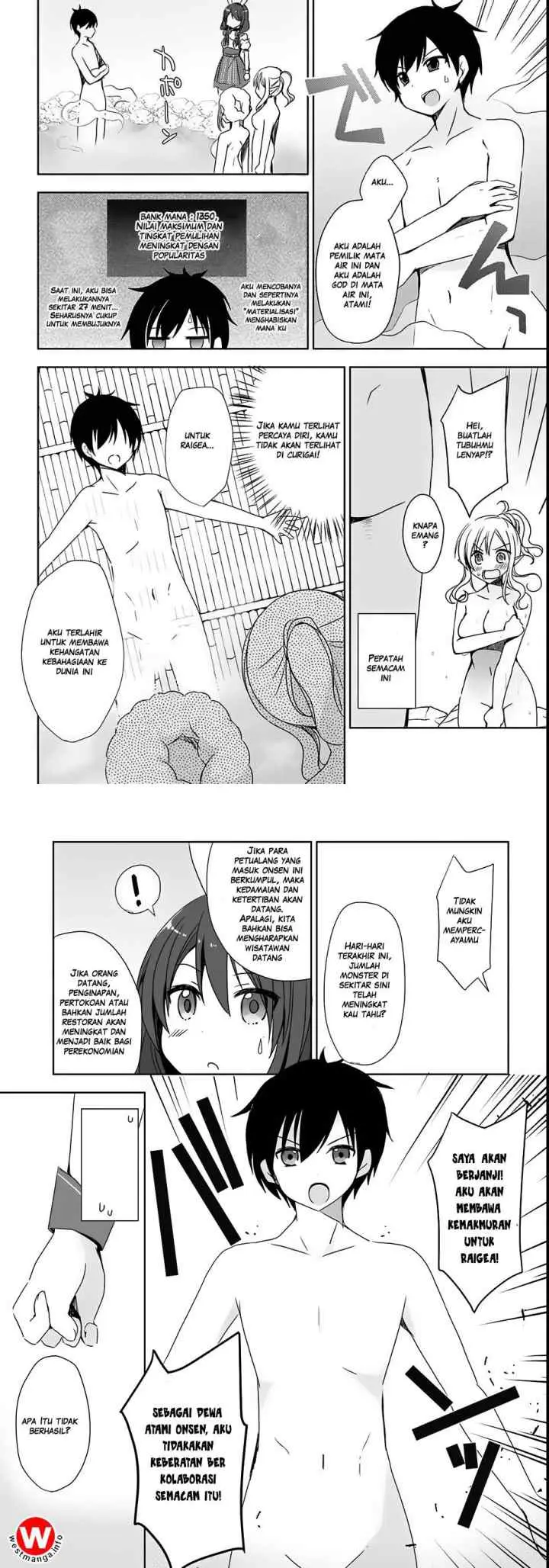Isekai Onsen ni Tensei shita Ore no Kounou ga Tondemosugiru chapter 1 halaman 10