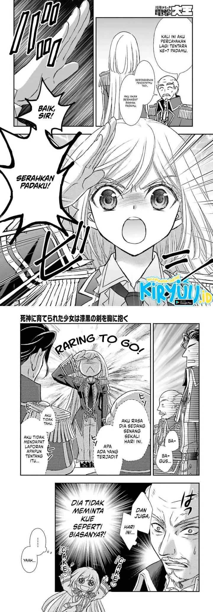 Shinigami ni Sodaterareta Shoujo wa Shikkoku no Tsurugi wo Mune ni Idaku chapter 31 halaman 12