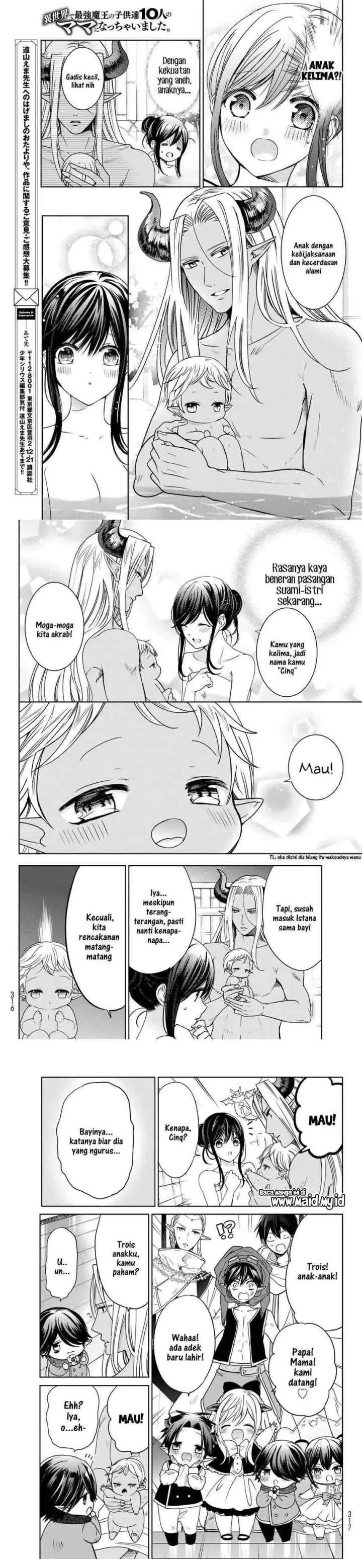 Isekai de Saikyo Mao no Kodomotachi no Mama ni Natchaimashita chapter 14 halaman 13