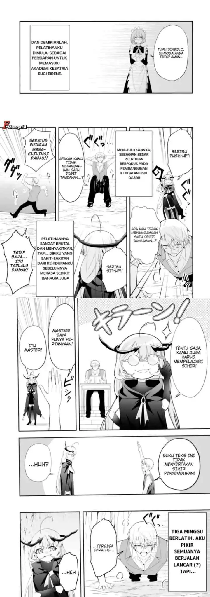 Saiyaku Kyuu Sukiru ~Boushoku Maou~ Mochi no Akuyaku Kizoku ni Tensei Shimashita ga, Shokei Sare chapter 1.2 halaman 9