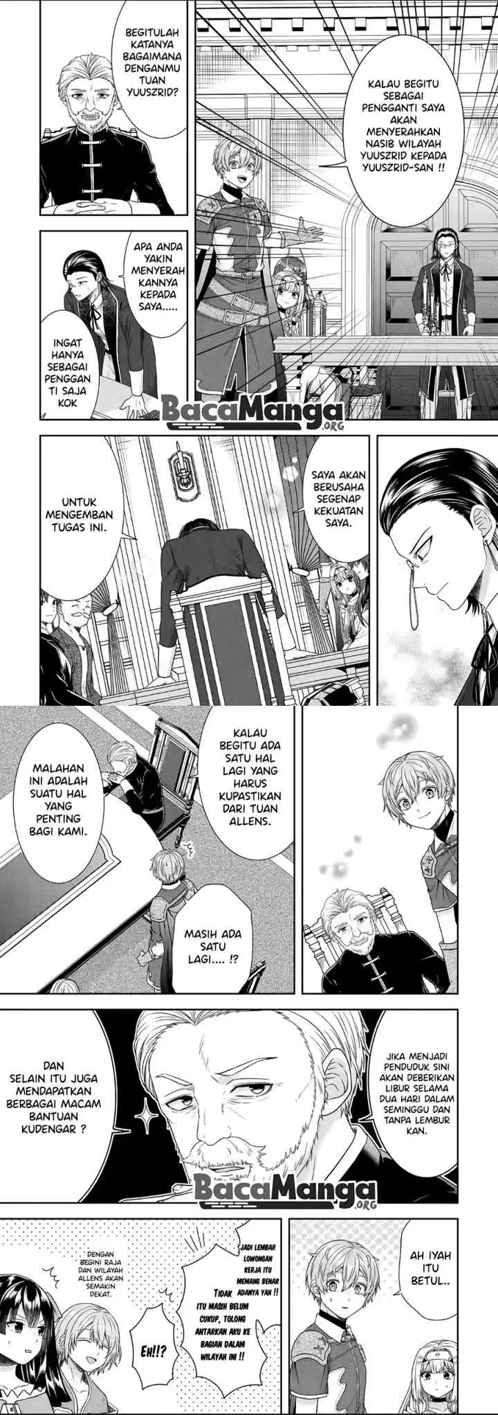 Tensei Ryoushu no Yuuryou Kaitaku: Zensei no Kioku o Ikashite White ni Tsutometara, Yuunou na Jinzai ga Atsumari Sugimashita chapter 18.1 halaman 10