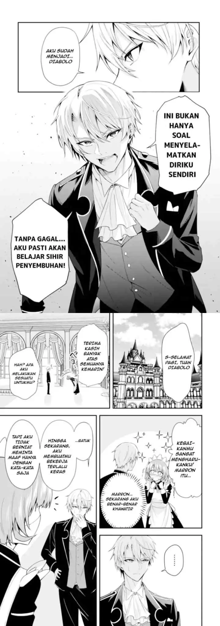 Saiyaku Kyuu Sukiru ~Boushoku Maou~ Mochi no Akuyaku Kizoku ni Tensei Shimashita ga, Shokei Sare chapter 1.1 halaman 13