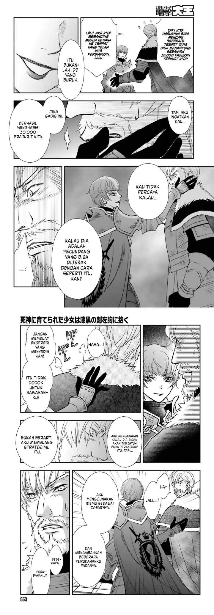 Shinigami ni Sodaterareta Shoujo wa Shikkoku no Tsurugi wo Mune ni Idaku chapter 35 halaman 11