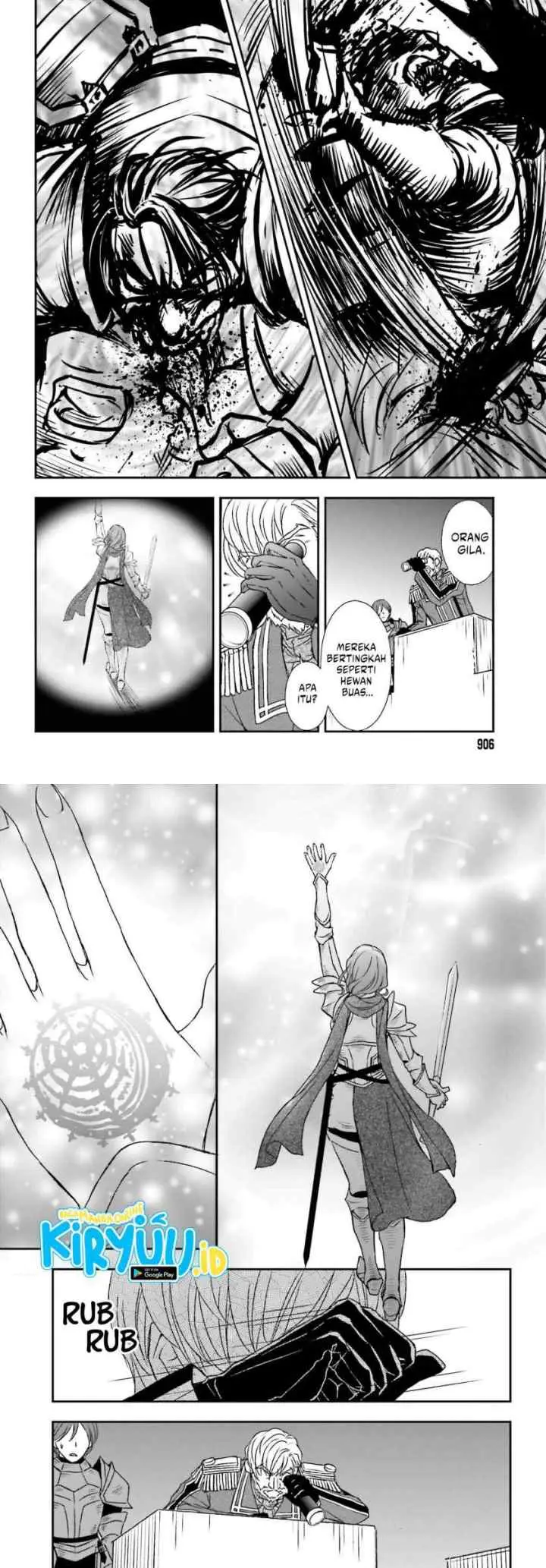 Shinigami ni Sodaterareta Shoujo wa Shikkoku no Tsurugi wo Mune ni Idaku chapter 44 halaman 5