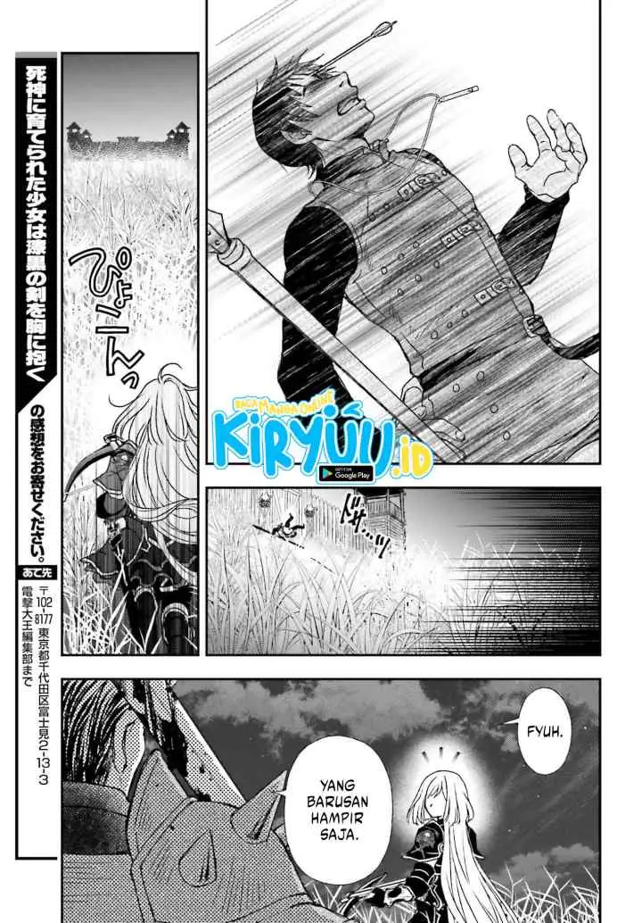 Shinigami ni Sodaterareta Shoujo wa Shikkoku no Tsurugi wo Mune ni Idaku chapter 33 halaman 14