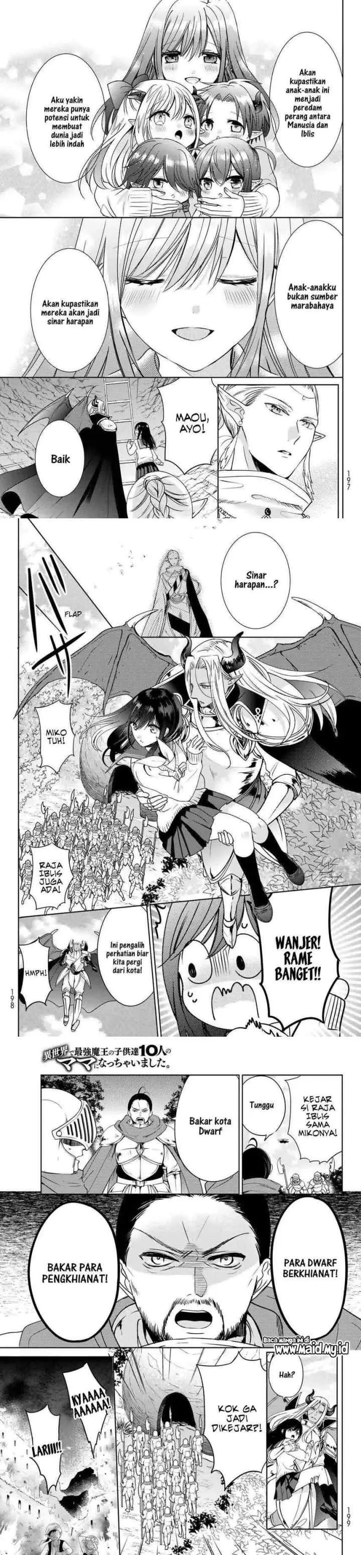 Isekai de Saikyo Mao no Kodomotachi no Mama ni Natchaimashita chapter 13 halaman 8