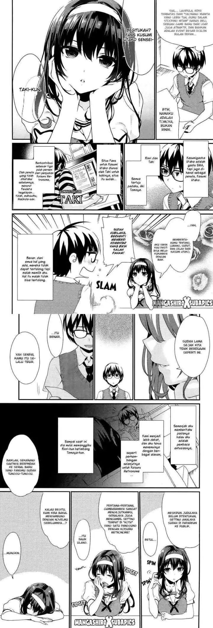 Saenai Heroine no Sodatekata: Koisuru Metronome chapter 1 halaman 7