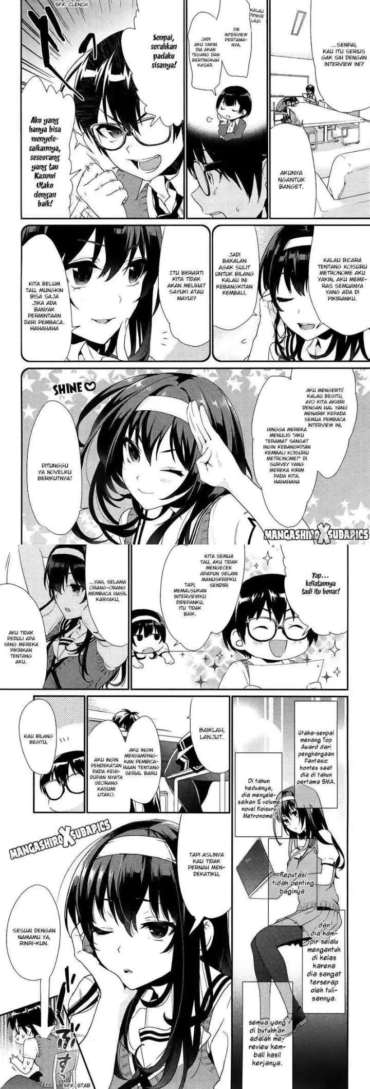 Saenai Heroine no Sodatekata: Koisuru Metronome chapter 1 halaman 8