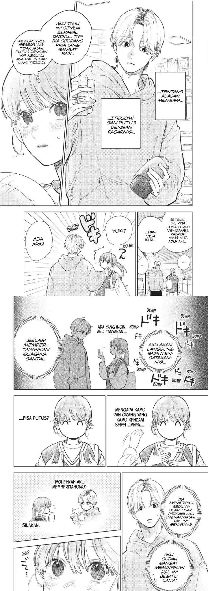 Yubisaki to Renren chapter 53 halaman 8