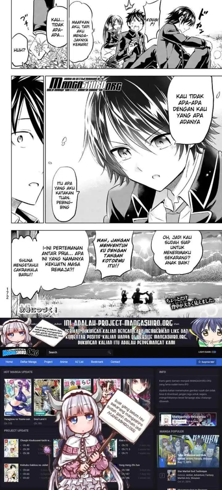 Kishuku Gakkou no Juliet chapter 72 halaman 11