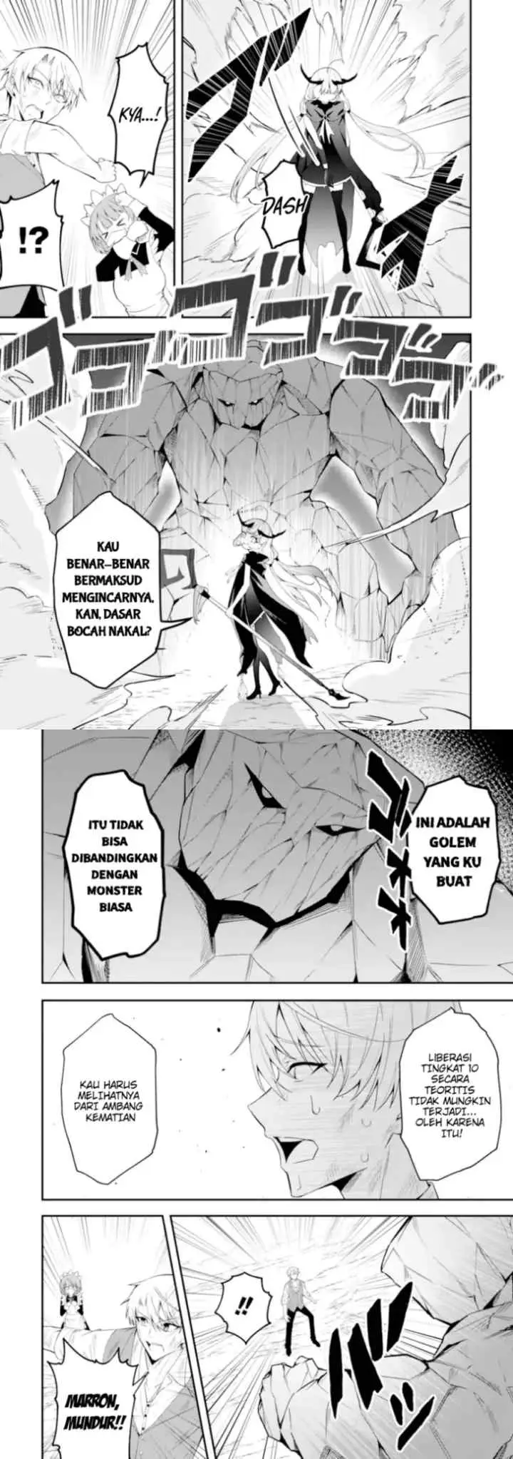 Saiyaku Kyuu Sukiru ~Boushoku Maou~ Mochi no Akuyaku Kizoku ni Tensei Shimashita ga, Shokei Sare chapter 1.2 halaman 12