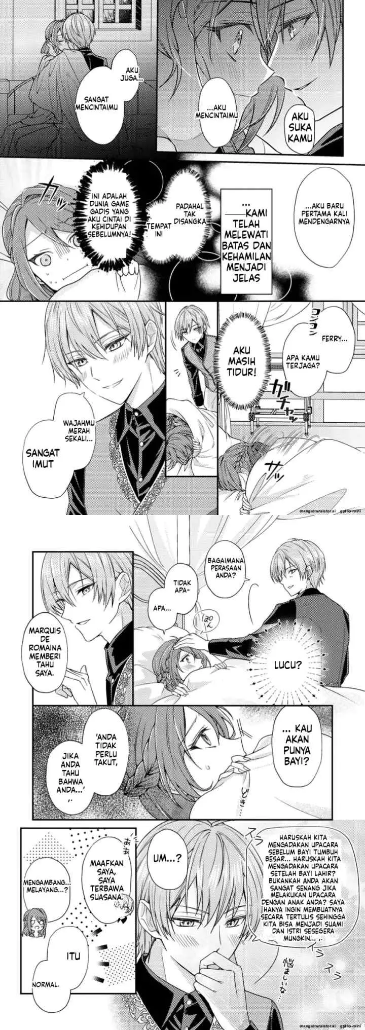 Heroine ga Kuru Mae ni Ninshin shimashita ~Tsunda Hazu no Akuyaku Reijou desuga, Douyara Chigau youdesu~ chapter 1 halaman 6