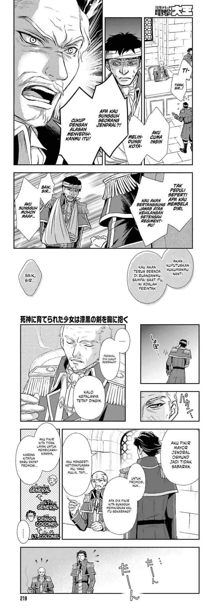 Shinigami ni Sodaterareta Shoujo wa Shikkoku no Tsurugi wo Mune ni Idaku chapter 31 halaman 6