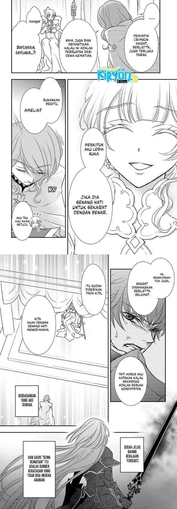Shinigami ni Sodaterareta Shoujo wa Shikkoku no Tsurugi wo Mune ni Idaku chapter 40 halaman 11
