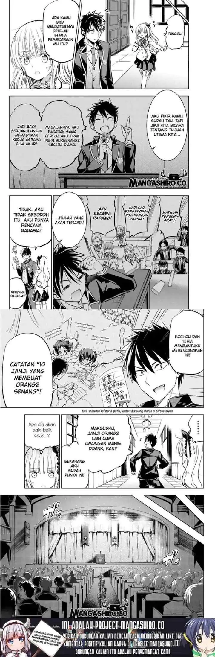 Kishuku Gakkou no Juliet chapter 80 halaman 4