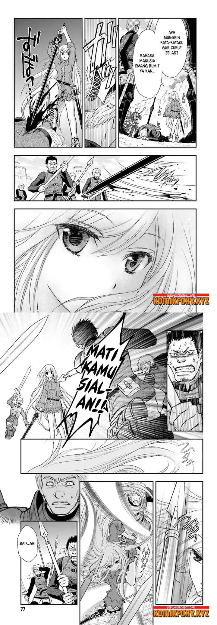 Shinigami ni Sodaterareta Shoujo wa Shikkoku no Tsurugi wo Mune ni Idaku chapter 1 halaman 7