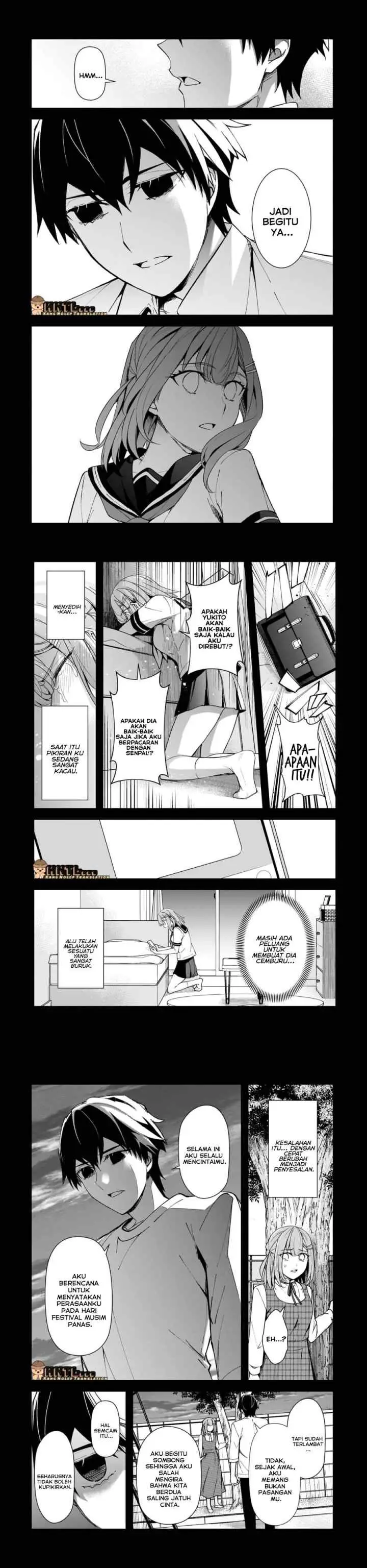 Ore ni Trauma wo Ataeta Joshi-tachi ga Chirachira Mitekuru kedo, Zannen desu ga Teokure desu chapter 15 halaman 4