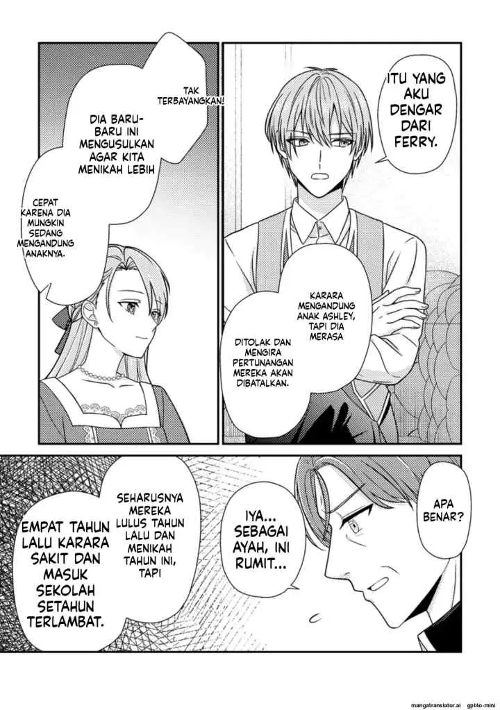 Heroine ga Kuru Mae ni Ninshin shimashita ~Tsunda Hazu no Akuyaku Reijou desuga, Douyara Chigau youdesu~ chapter 14.3 halaman 5