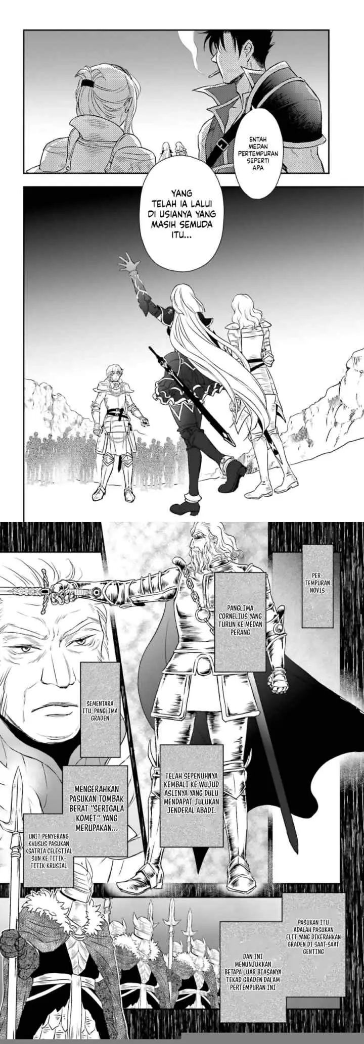 Shinigami ni Sodaterareta Shoujo wa Shikkoku no Tsurugi wo Mune ni Idaku chapter 55.2 halaman 6