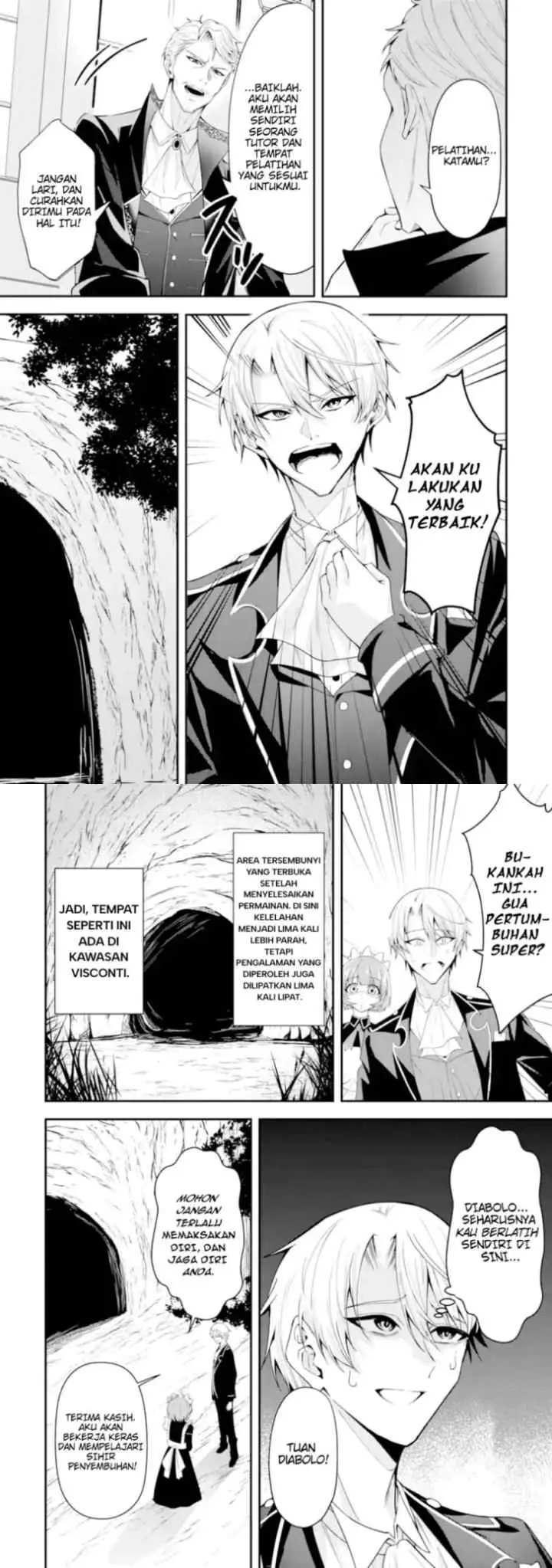 Saiyaku Kyuu Sukiru ~Boushoku Maou~ Mochi no Akuyaku Kizoku ni Tensei Shimashita ga, Shokei Sare chapter 1.2 halaman 5
