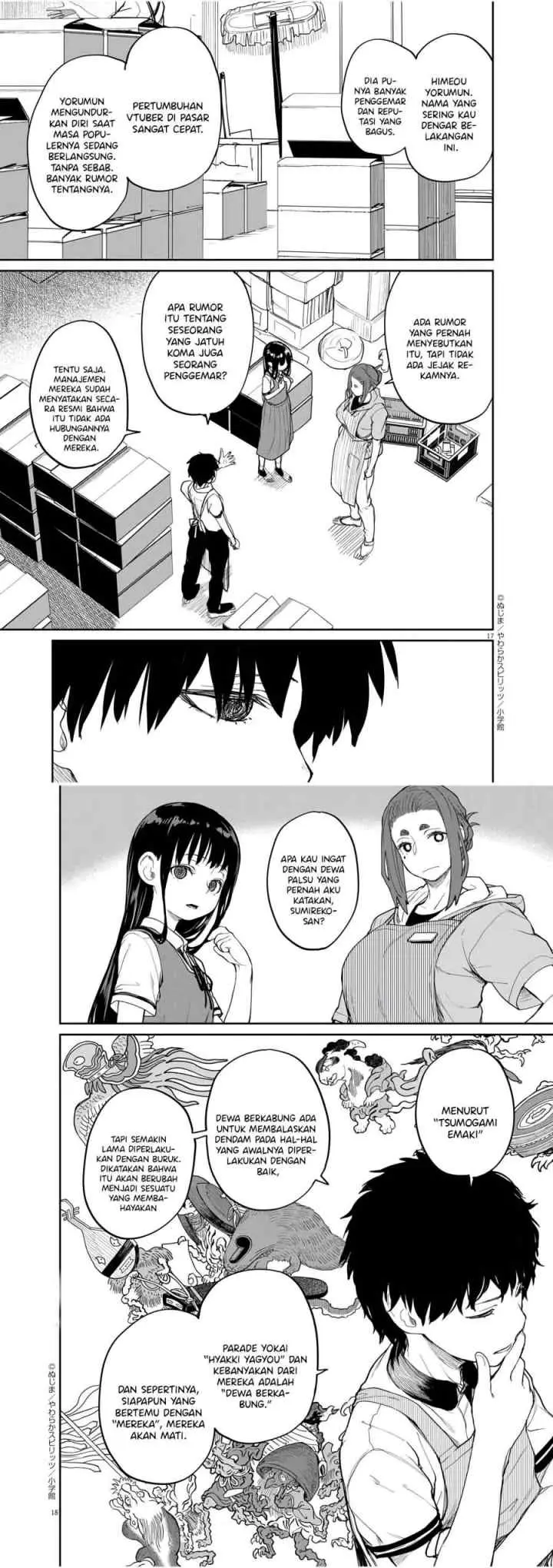 Kaii to Otome to Kamikakushi chapter 35 halaman 9