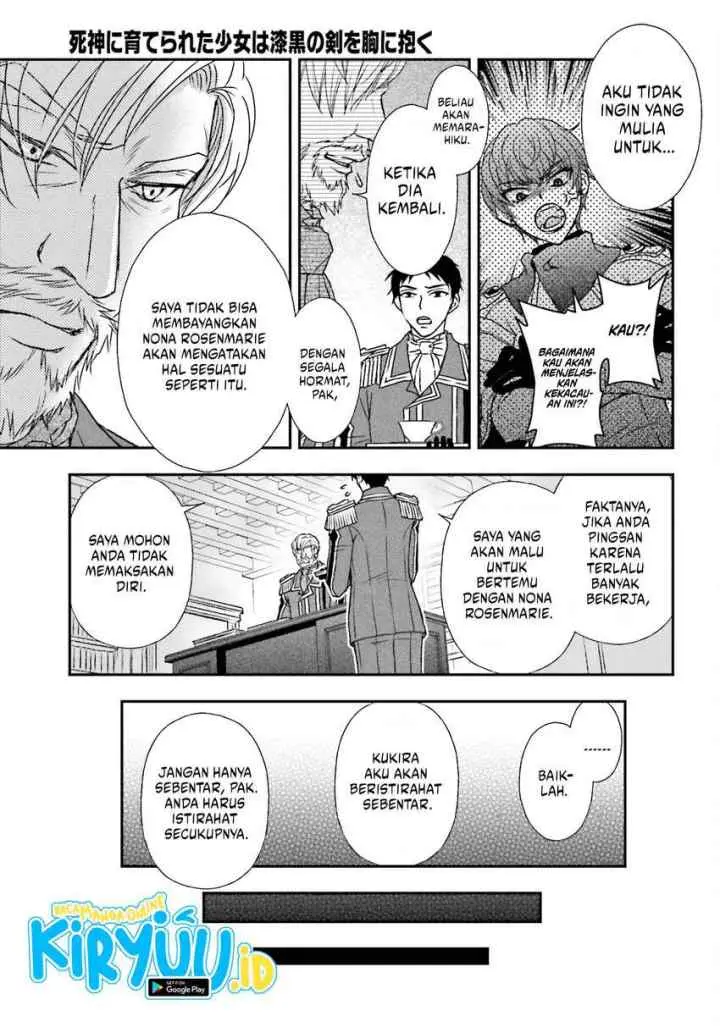 Shinigami ni Sodaterareta Shoujo wa Shikkoku no Tsurugi wo Mune ni Idaku chapter 43 halaman 6