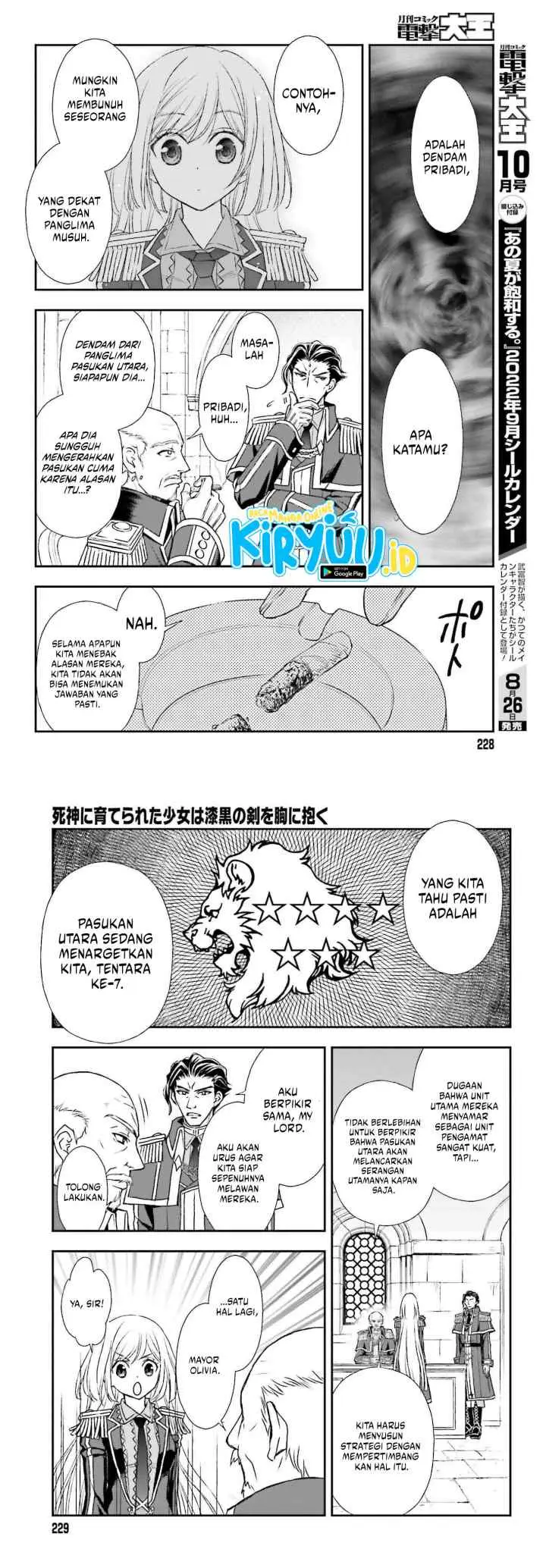 Shinigami ni Sodaterareta Shoujo wa Shikkoku no Tsurugi wo Mune ni Idaku chapter 31 halaman 11