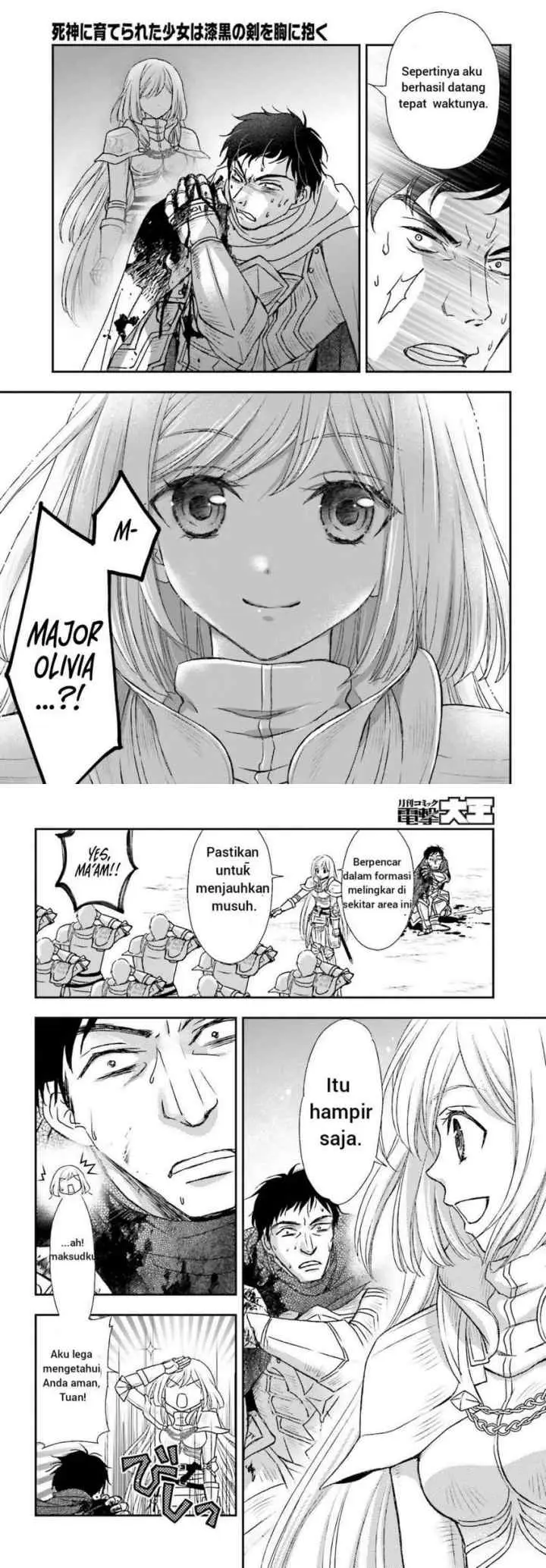 Shinigami ni Sodaterareta Shoujo wa Shikkoku no Tsurugi wo Mune ni Idaku chapter 28 halaman 6