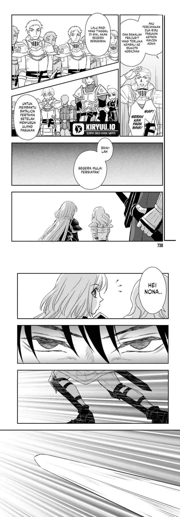 Shinigami ni Sodaterareta Shoujo wa Shikkoku no Tsurugi wo Mune ni Idaku chapter 55 halaman 11