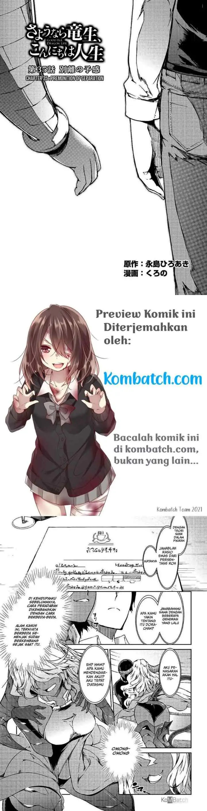Sayounara Ryuusei, Konnichiwa Jinsei chapter 35 halaman 4