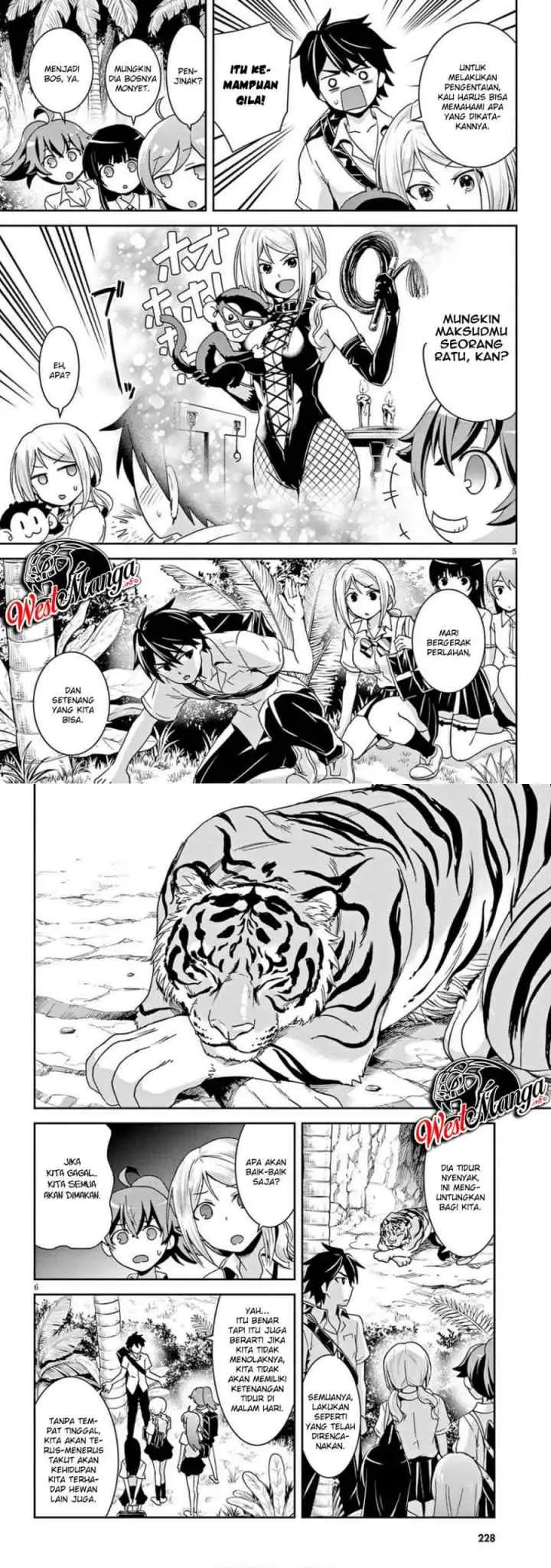 Isekai Yurutto Survival Seikatsu: Gakkou no Minna to Isekai no Mujintou ni Tenishitakedo Ore Dake Rakushou desu chapter 2.1 halaman 4