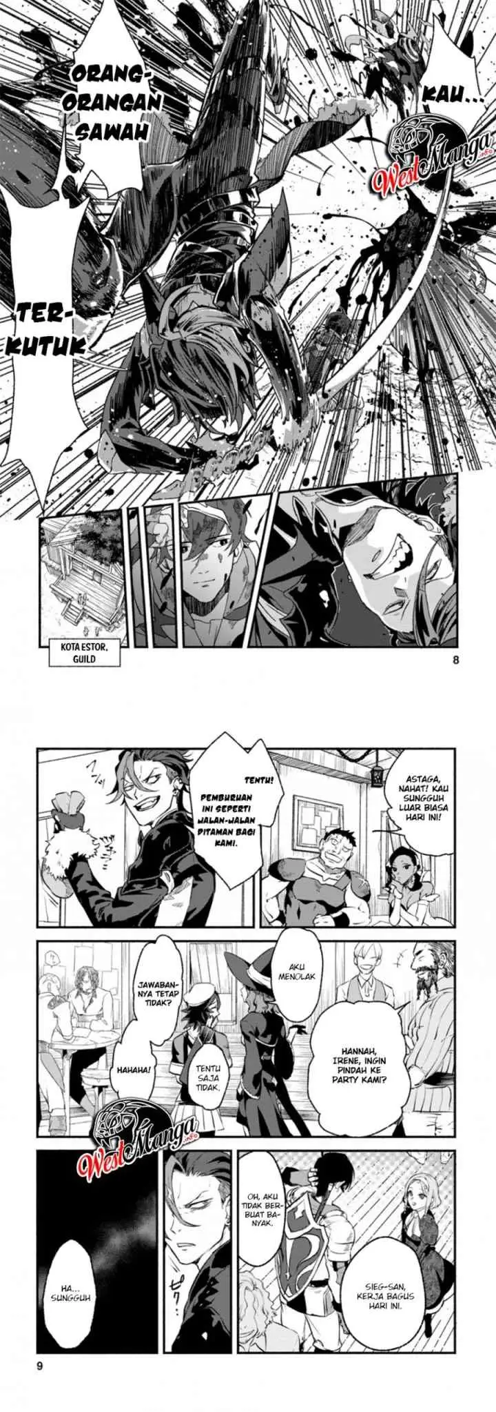 Sono Monban, Saikyou Nitsuki: Tsuihou Sareta Bougyo Ryoku 9999 no Senshi, Outo no Monban Toshite Musou Suru chapter 1 halaman 4
