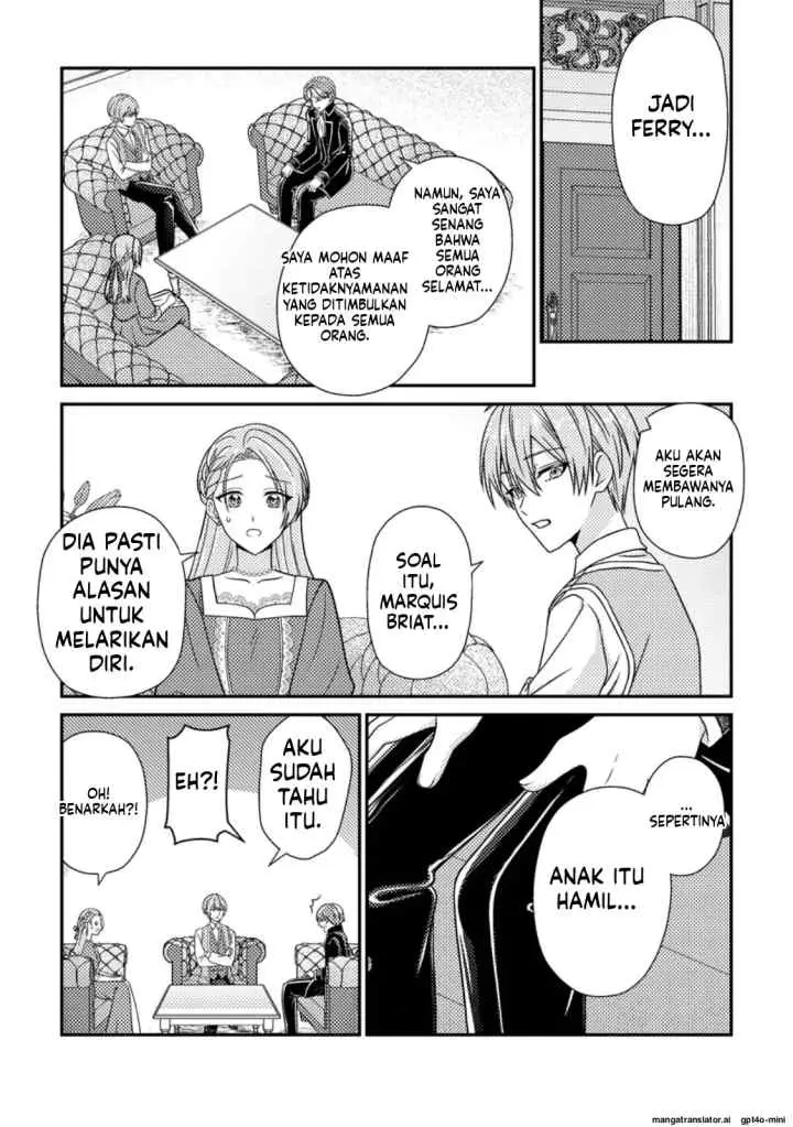 Heroine ga Kuru Mae ni Ninshin shimashita ~Tsunda Hazu no Akuyaku Reijou desuga, Douyara Chigau youdesu~ chapter 14.3 halaman 4
